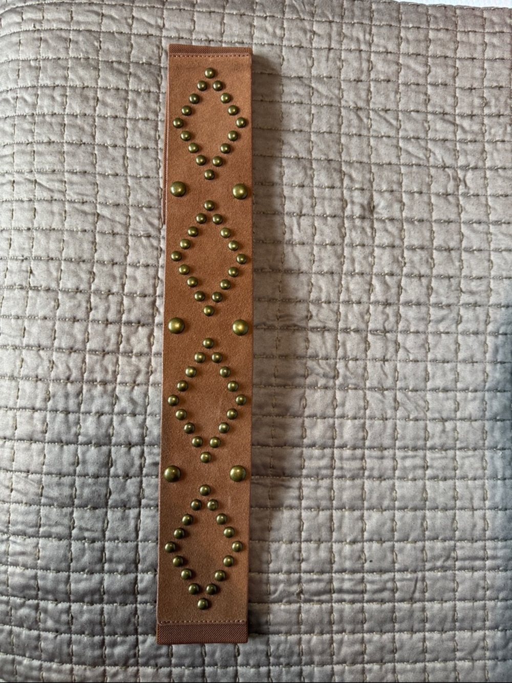 Treasure & Bond Tan Studded Leather Waist Belt small / medium